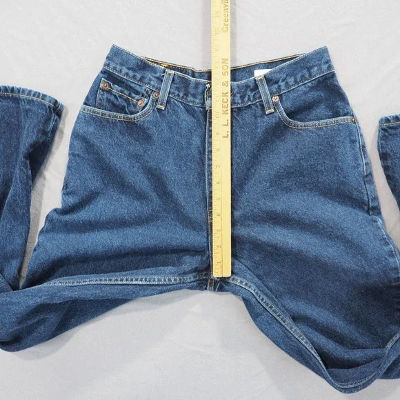 Classic Straight Leg Women's Jeans - Blue - Picture 8 of 11